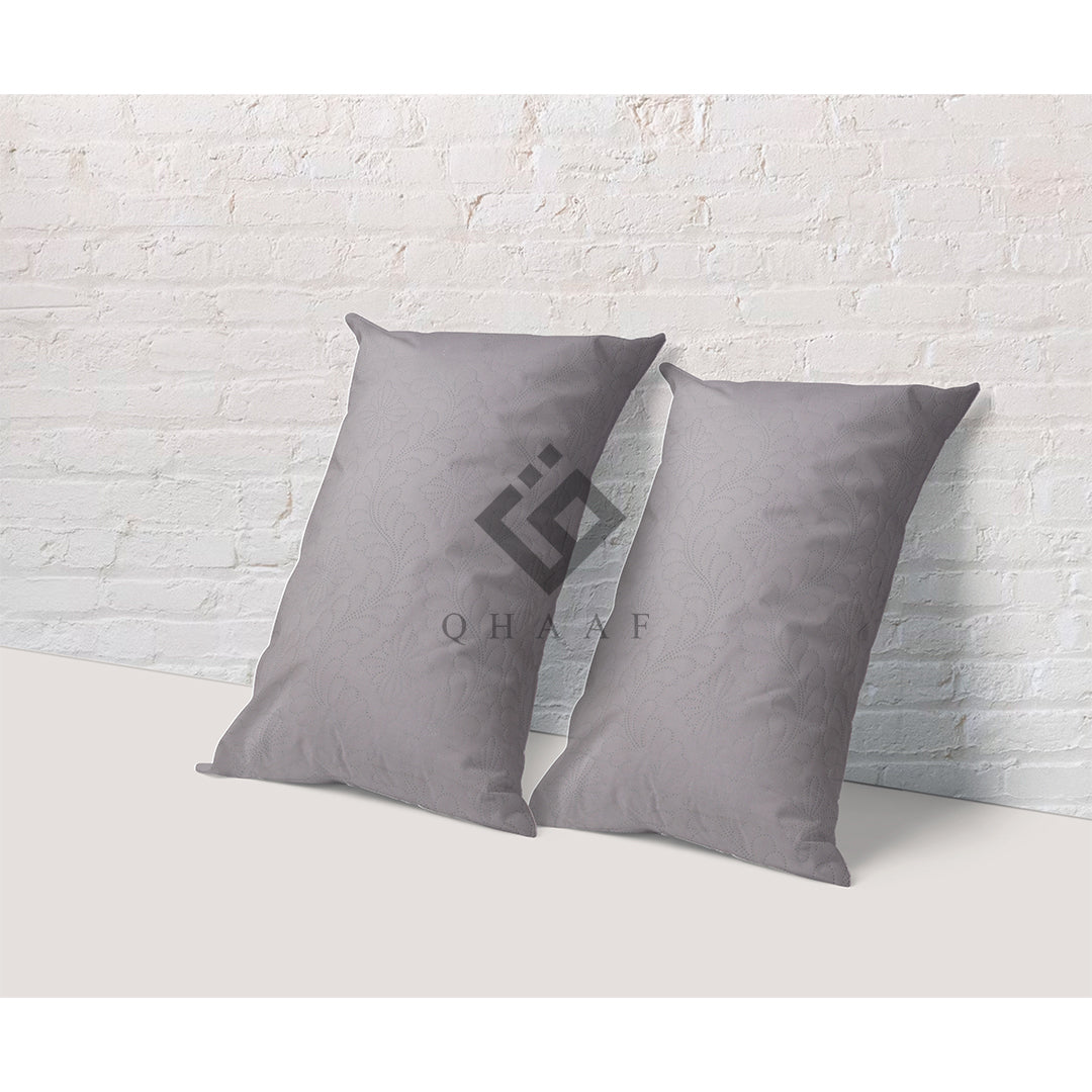 D.GREY QUILTED PILLOW COVERS