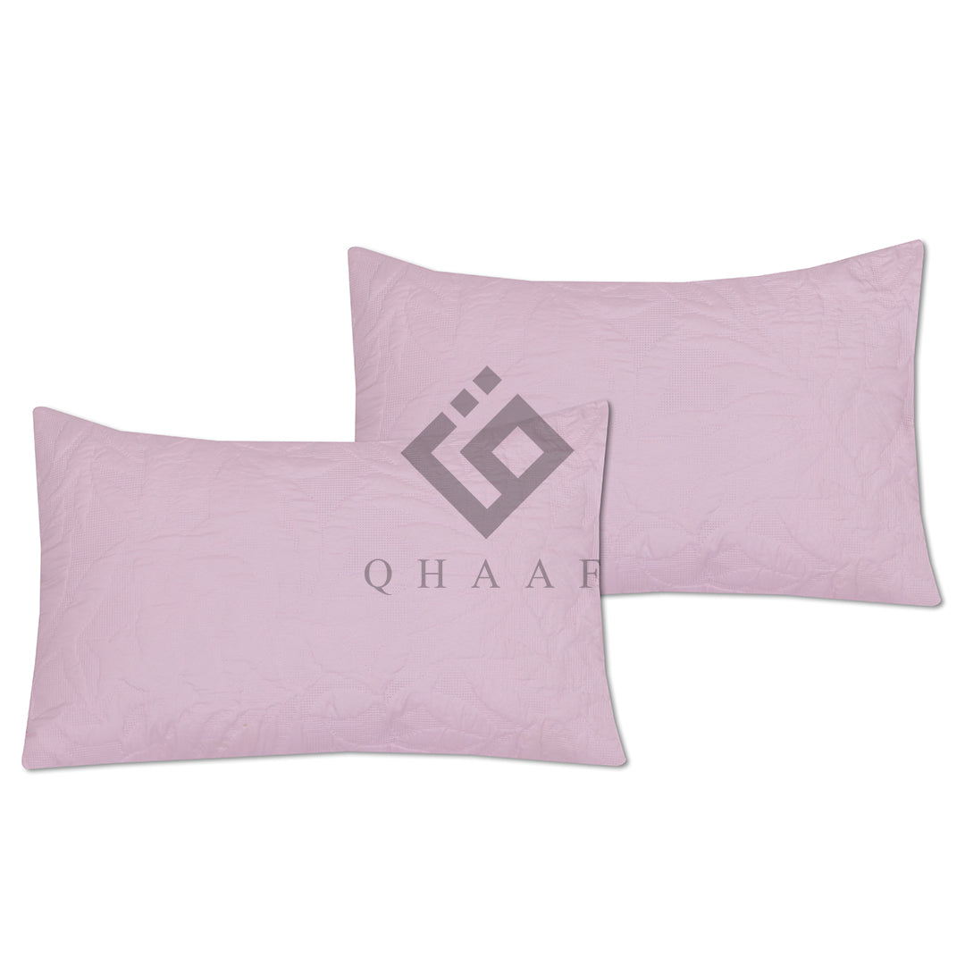 L.PURPLE QUILTED PILLOW COVERS