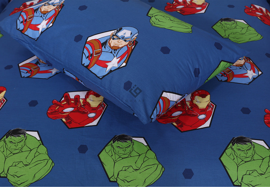 blue marvel- Kids bedsheet set