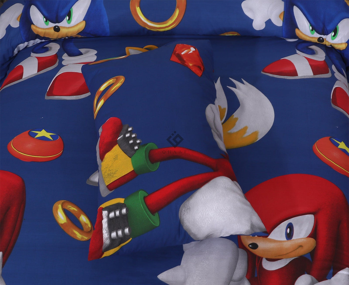 red sonic-bedsheet set