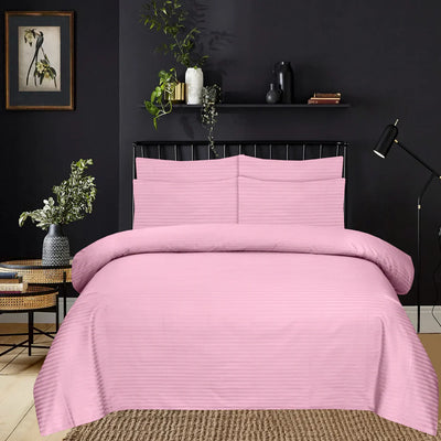 PINK BEDSHEET SET - 5 PCS (SATIN)