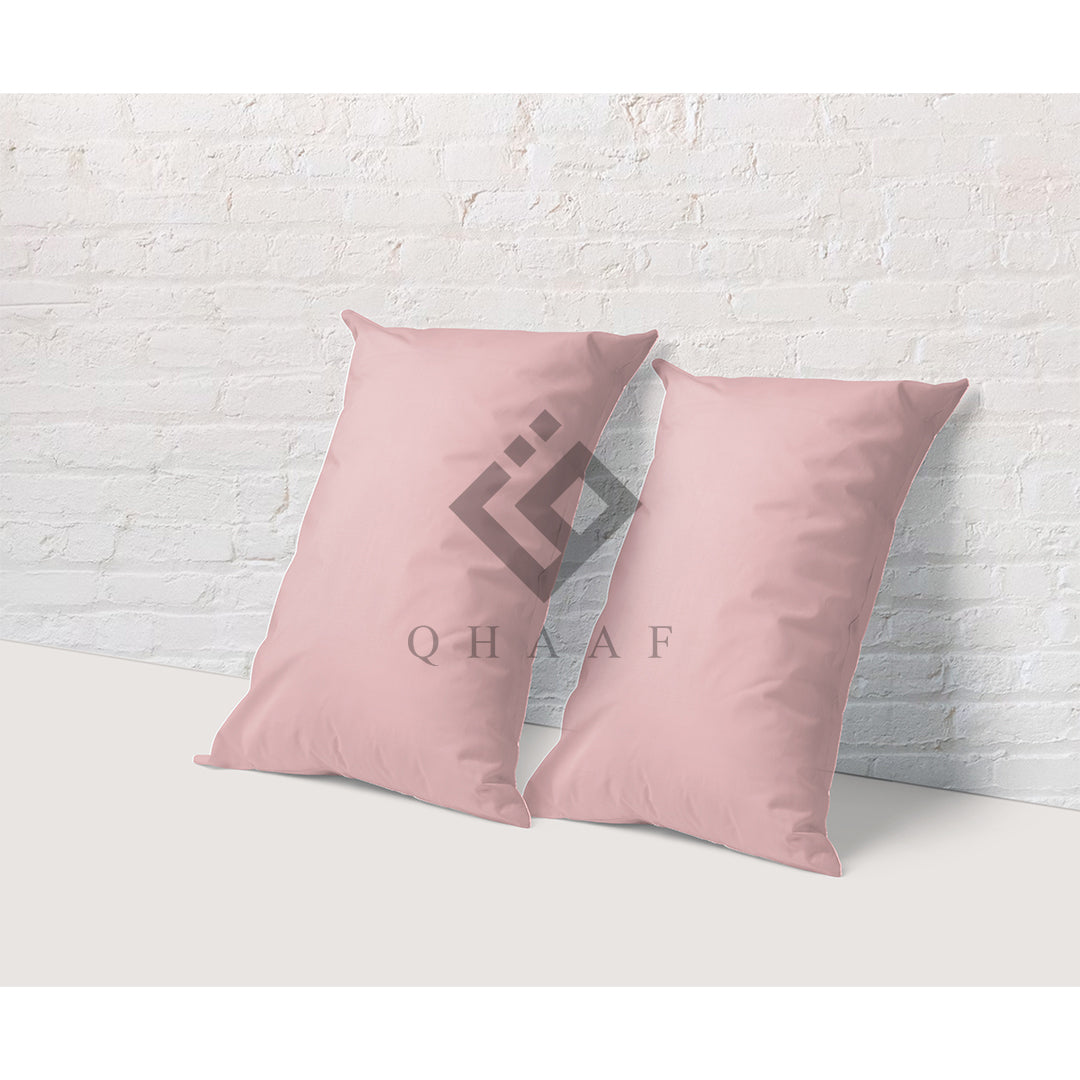BABY PINK PLAIN PILLOW COVERS