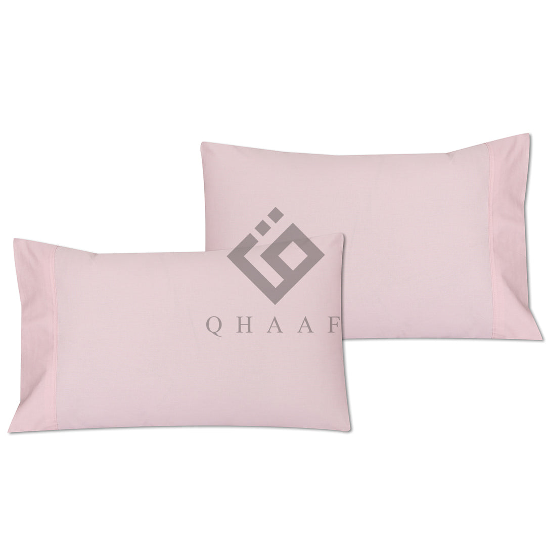 BABY PINK PLAIN PILLOW COVERS