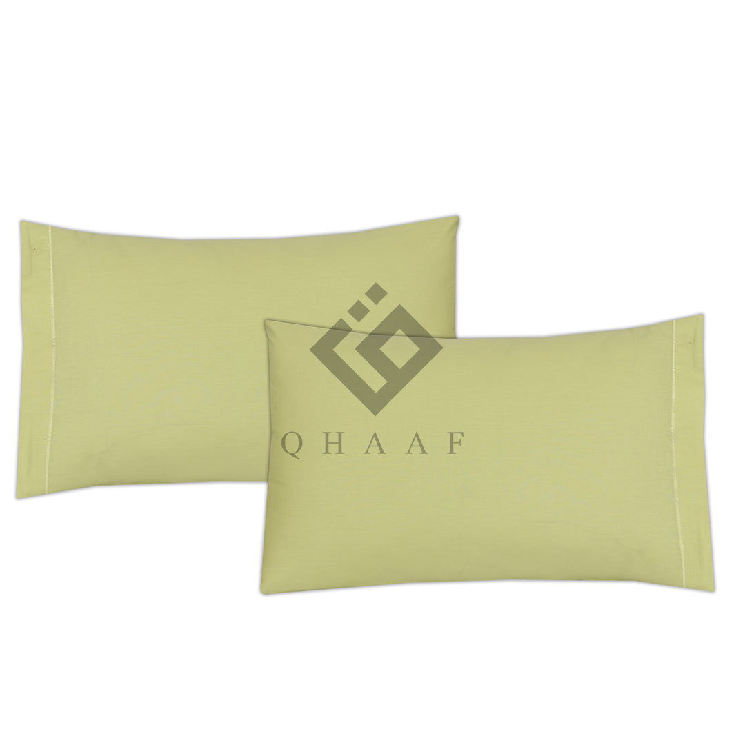 S.GREEN PLAIN PILLOW COVERS