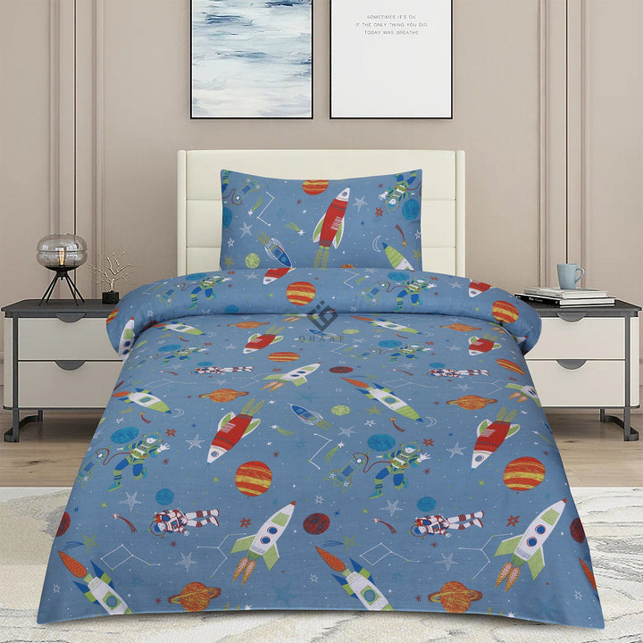 robo universe-kids bedsheet set