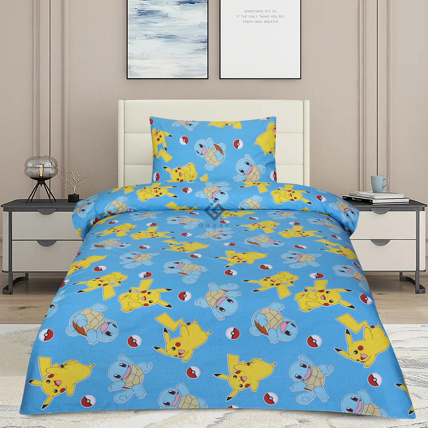 new pikka chu-bedsheet set