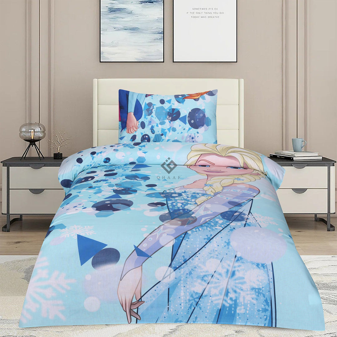 frozen barbie- Kids bedsheet set
