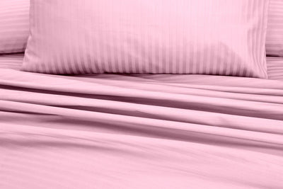 PINK BEDSHEET SET - 5 PCS (SATIN)