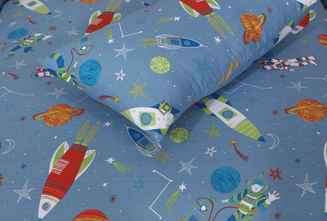 robo universe-kids bedsheet set