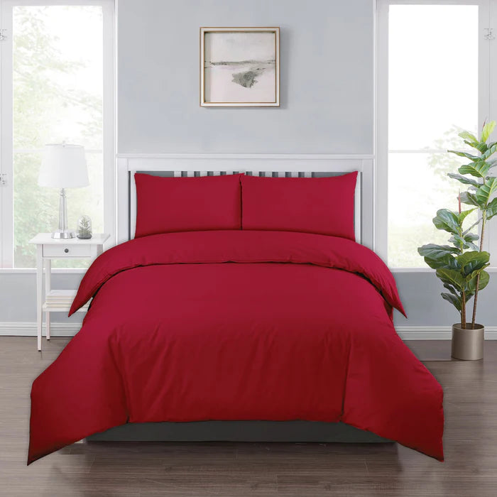 RED BEDSHEET SET - 3 PCS (PREMIUM)