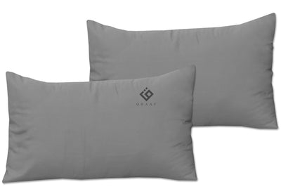 SILVER  DYED PILLOW COVERS