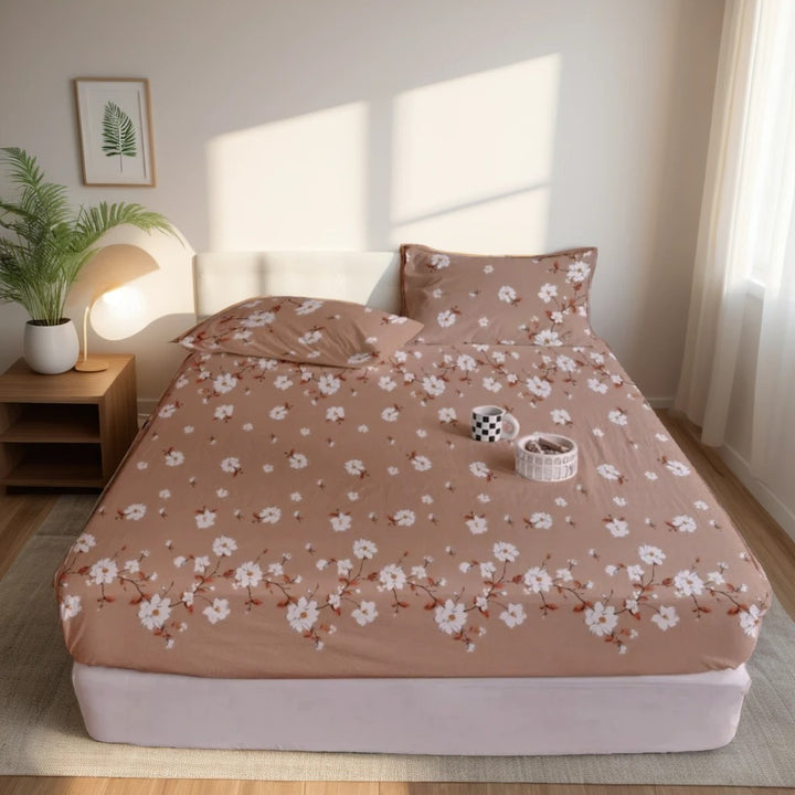 ROSE WARWICK FITTED SHEET - (PREMIUM)