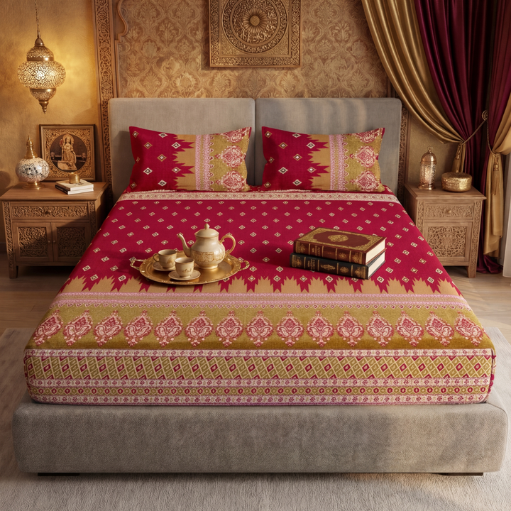 zoey fitted sheet - (premium)