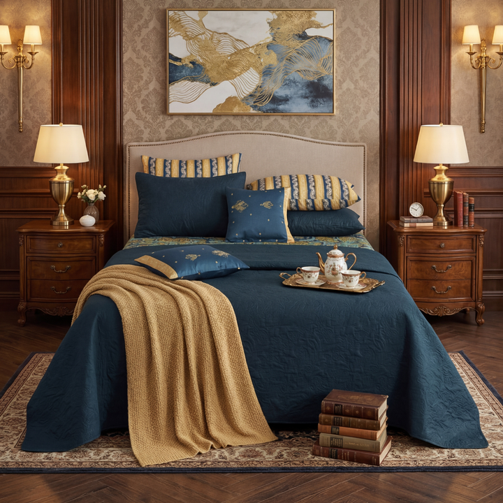 ZINC RIPON Winter Comforter Set- 8 Pcs