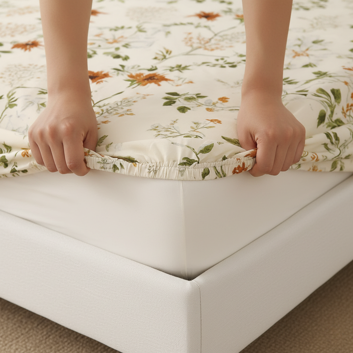 DEWDROP FITTED SHEET - (PREMIUM)