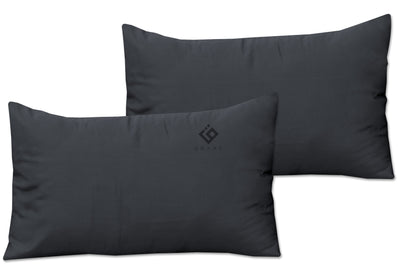 GREY DYED PILLOW COVERS