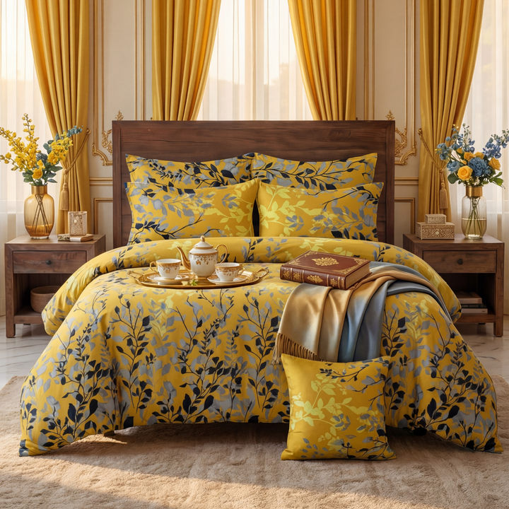CROCUS Winter Comforter Set- 7 Pcs