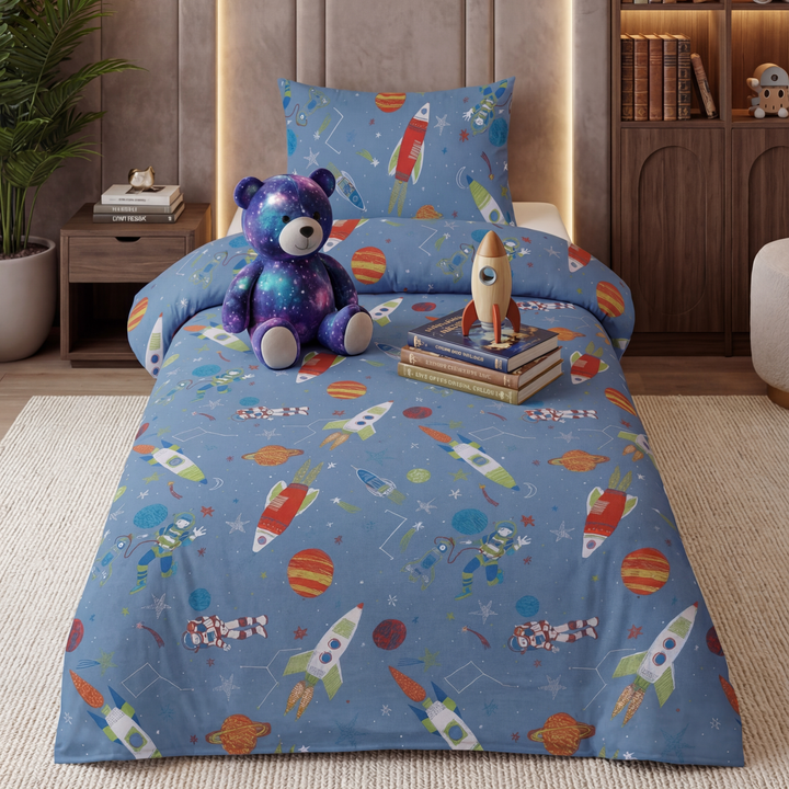 robo universe-kids bedsheet set