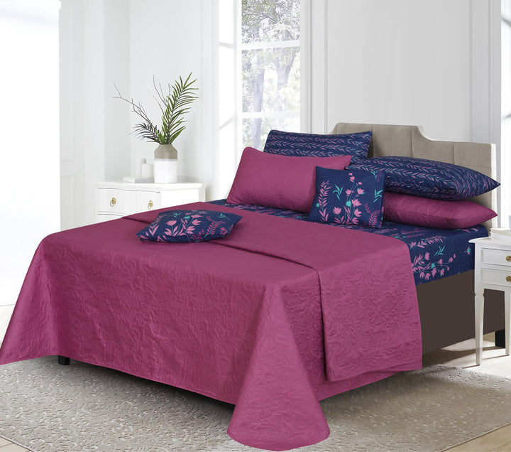 BAXTER PURPLE Comforter Set- 8 Pcs