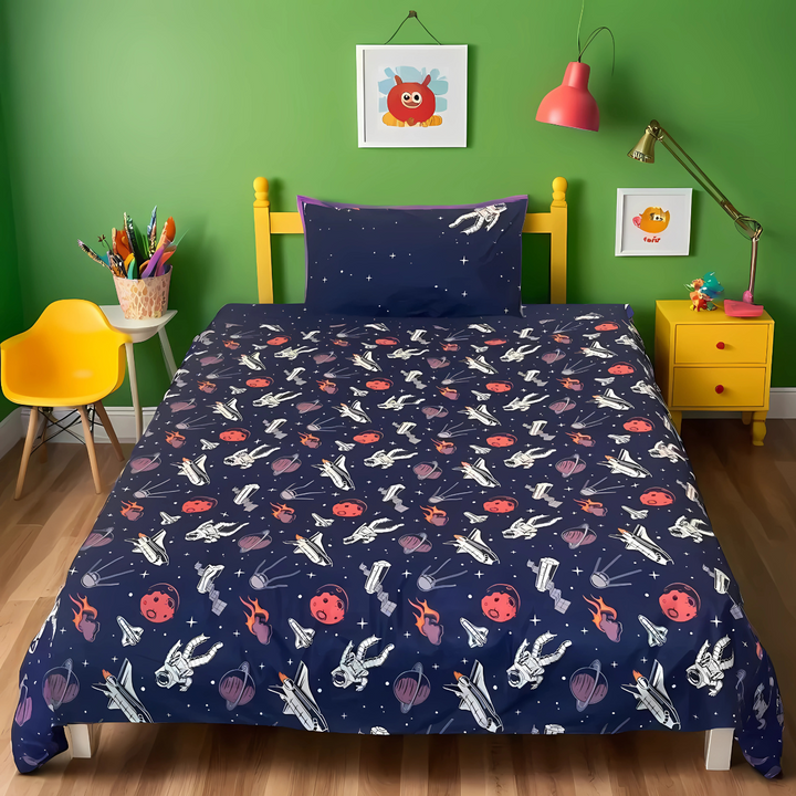 SPACE TRAFFIC -KIDS BEDSHEET SET