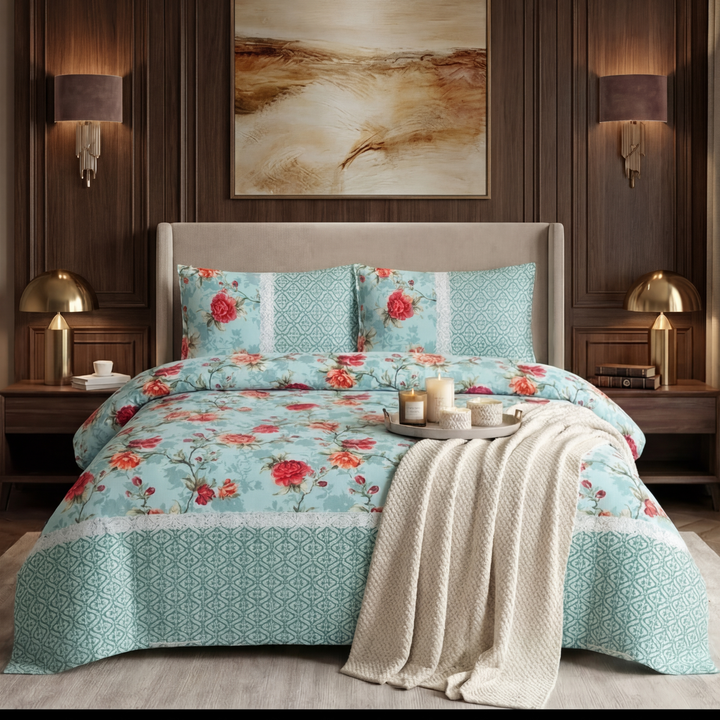 PALE BEDSHEET SET - 3 PCS (PREMIUM)