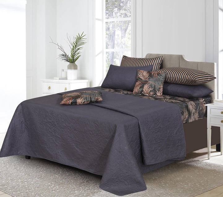ASHELY GREY Comforter Set- 8 Pcs