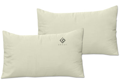 IVORY DYED PILLOW COVERS