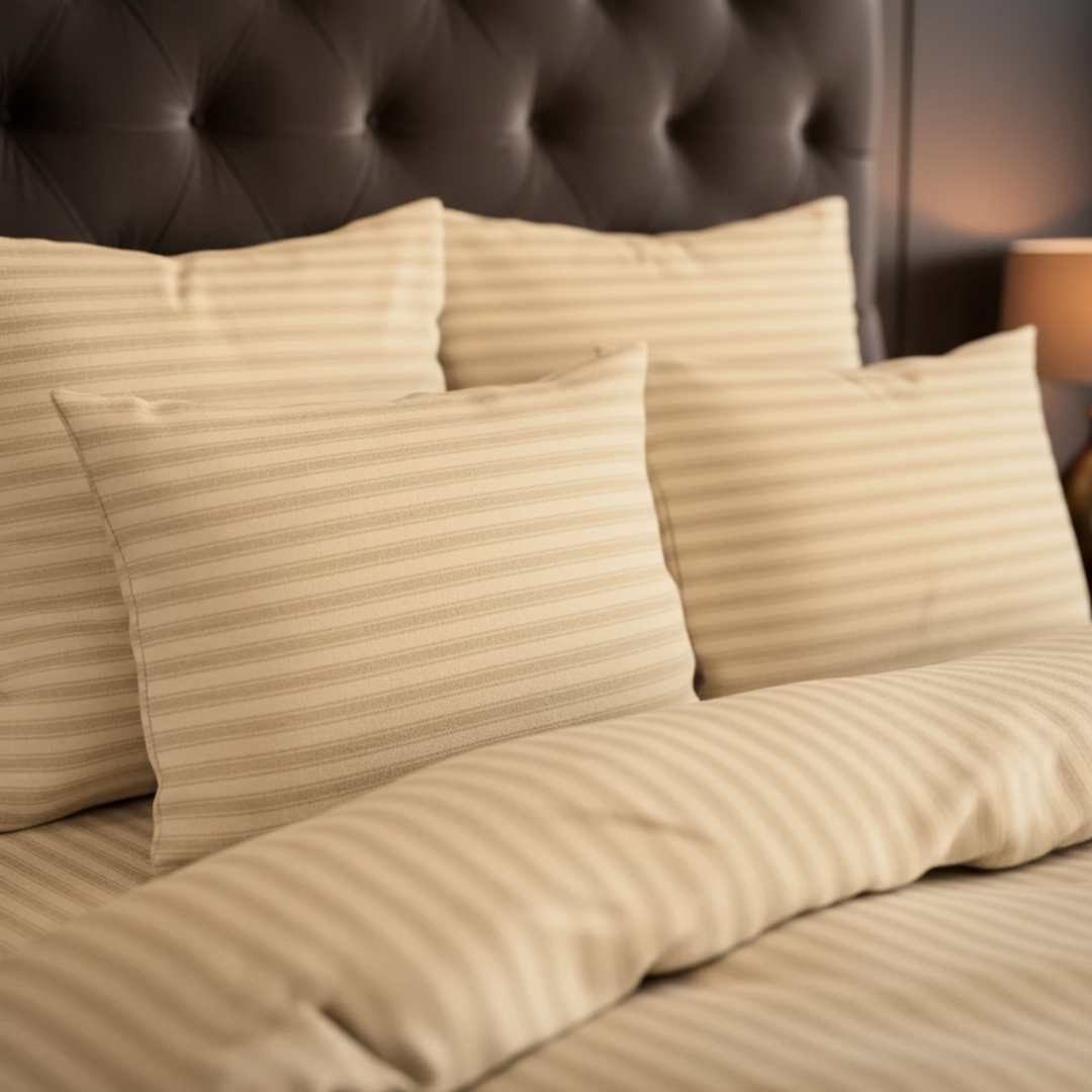 SKIN stripe Winter Comforter Set- 8 Pcs