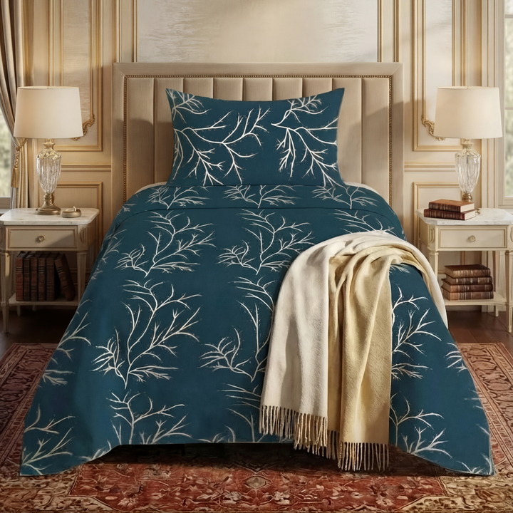 GREY BUNCH SINGLE BEDSHEET SET