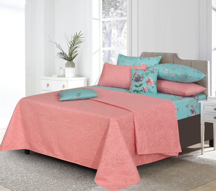 PINK BLAST Comforter Set- 8 Pcs