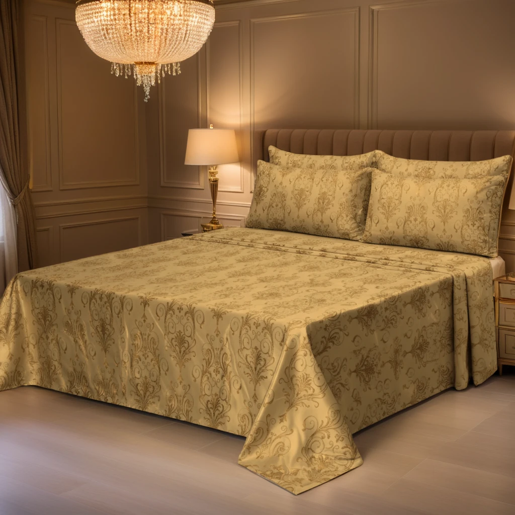 FLOWER/SKIN VELVET BEDSHEET SET - 5 PCS