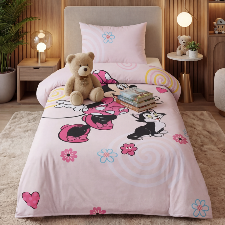 NEW MINNIE MOUSE-Kids BEDSHEET SET