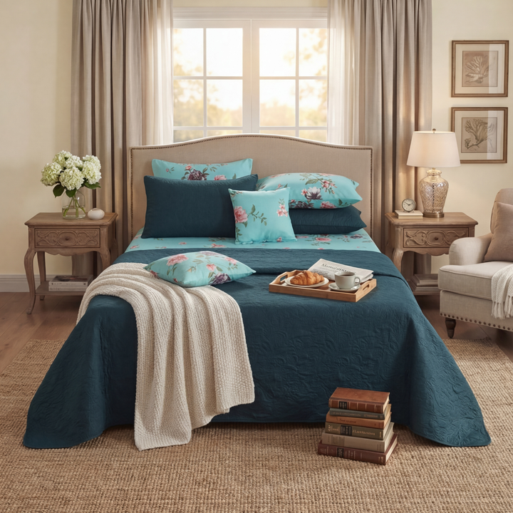 BLAST ZINC Winter Comforter Set- 8 Pcs