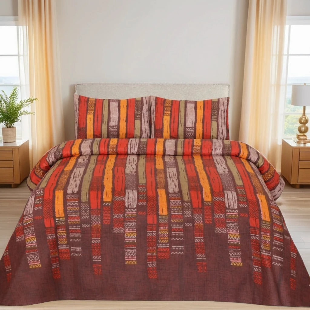 brick bedsheet set - 3 pcs