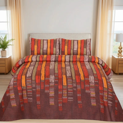 brick bedsheet set - 3 pcs