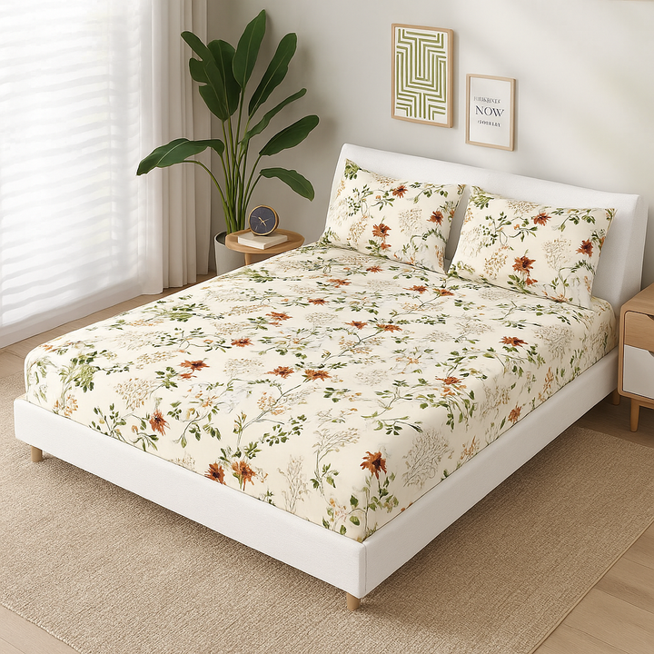 DEWDROP FITTED SHEET - (PREMIUM)