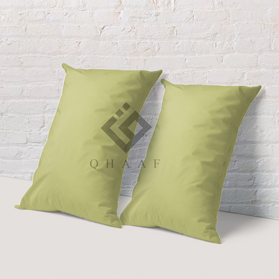 S.GREEN PLAIN PILLOW COVERS