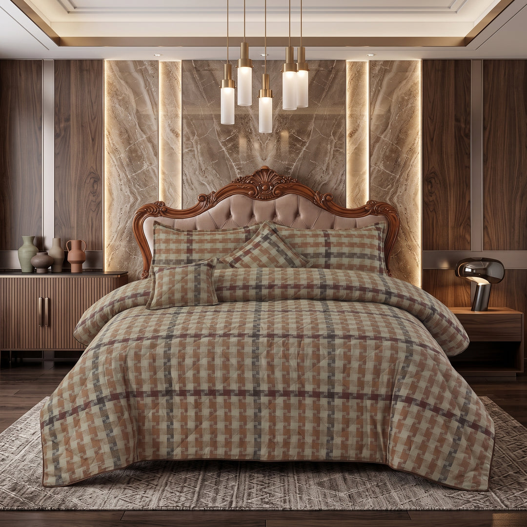 ALLURIA Quilted Bedspread SET - 5 PCS