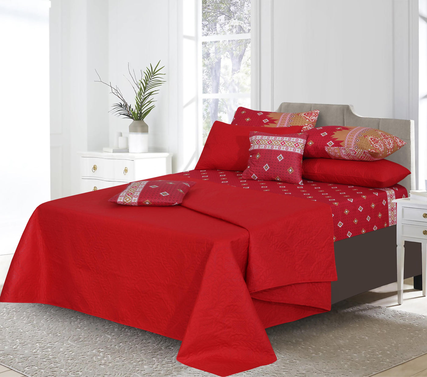 RUBY ZOEY  SUMMER COMFORTER set - 8 pcs