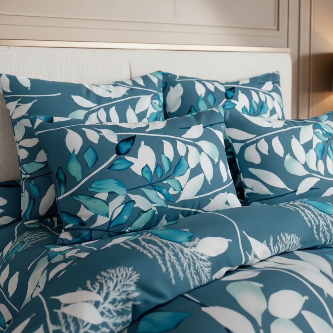 BLUE ZURIC Winter Comforter set- 7 pcs