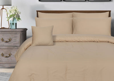 SMALL STRIPES L.YELLOW BEDSHEET SET - 6 PCS (SATIN)