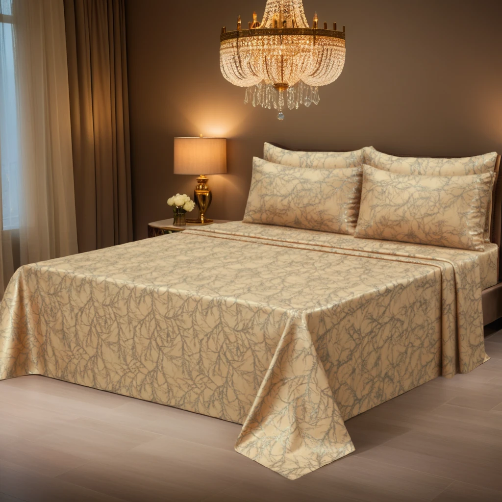 TREE/SKIN VELVET BEDSHEET SET - 5 PCS