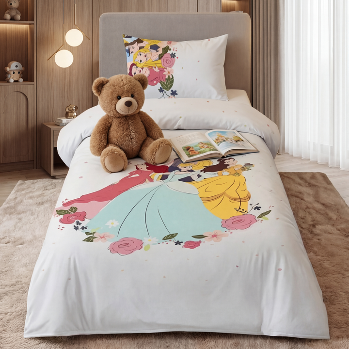 CINDRELLA WHITE - Kids BEDSHEET SET