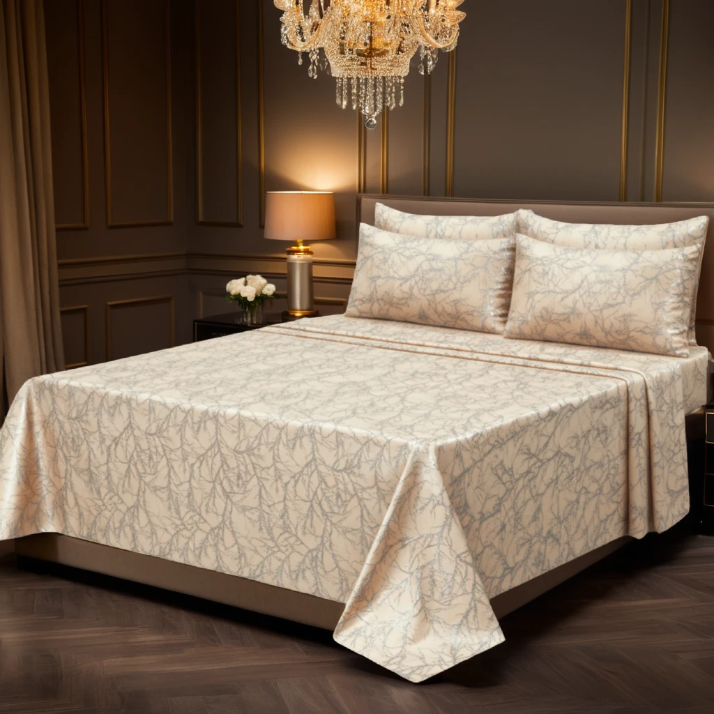 TREE/L.SKIN VELVET BEDSHEET SET - 5 PCS