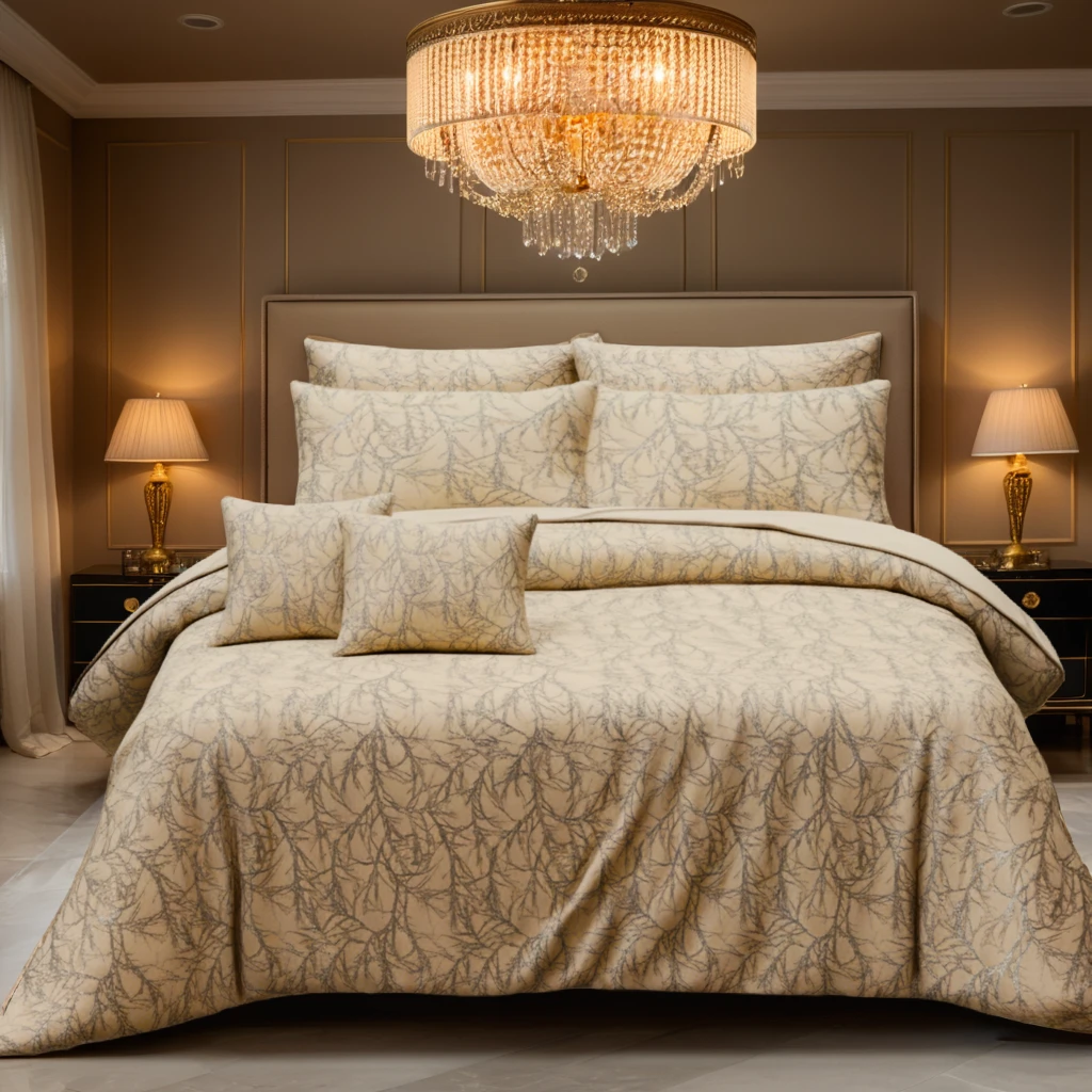 TREE/L.SKIN  VELVET DUVET COVERS SET 8 PCS