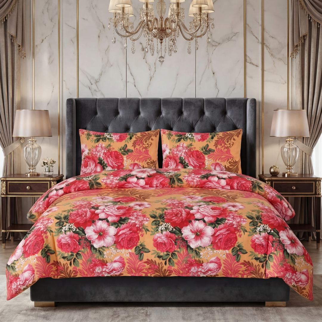 ROSE BEDSHEET SET - 3 PCS (PREMIUM)