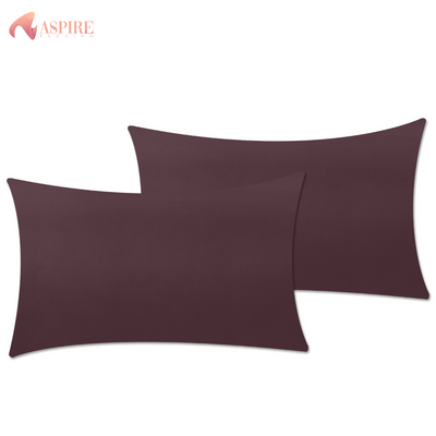 PLUM DYED PILLOW COVERS