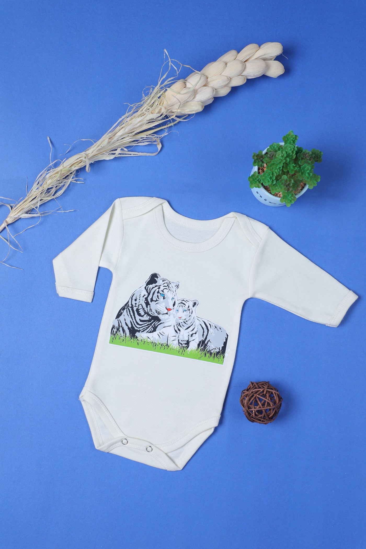 FEARLESS LION COTTON PRINTED ROMPER