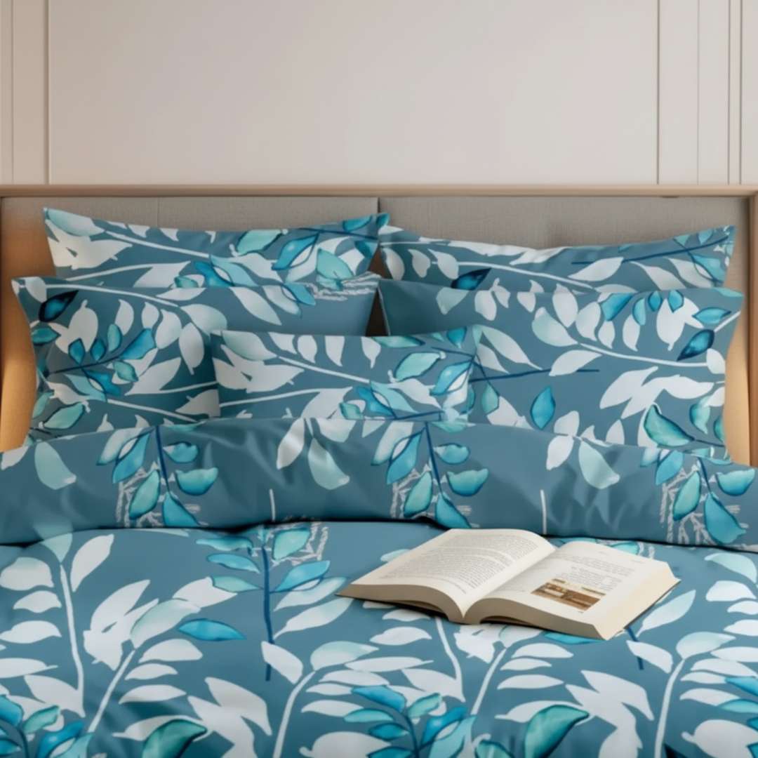 BLUE ZURIC DUVET COVERS  SET - 8 PCS (PREMIUM)
