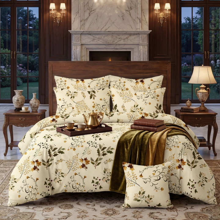 DEWDROP Winter Comforter Set- 7 Pcs